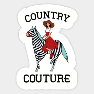 Country Couture Farm Life Yeehaw - Homestead Fashions Funny Sticker
